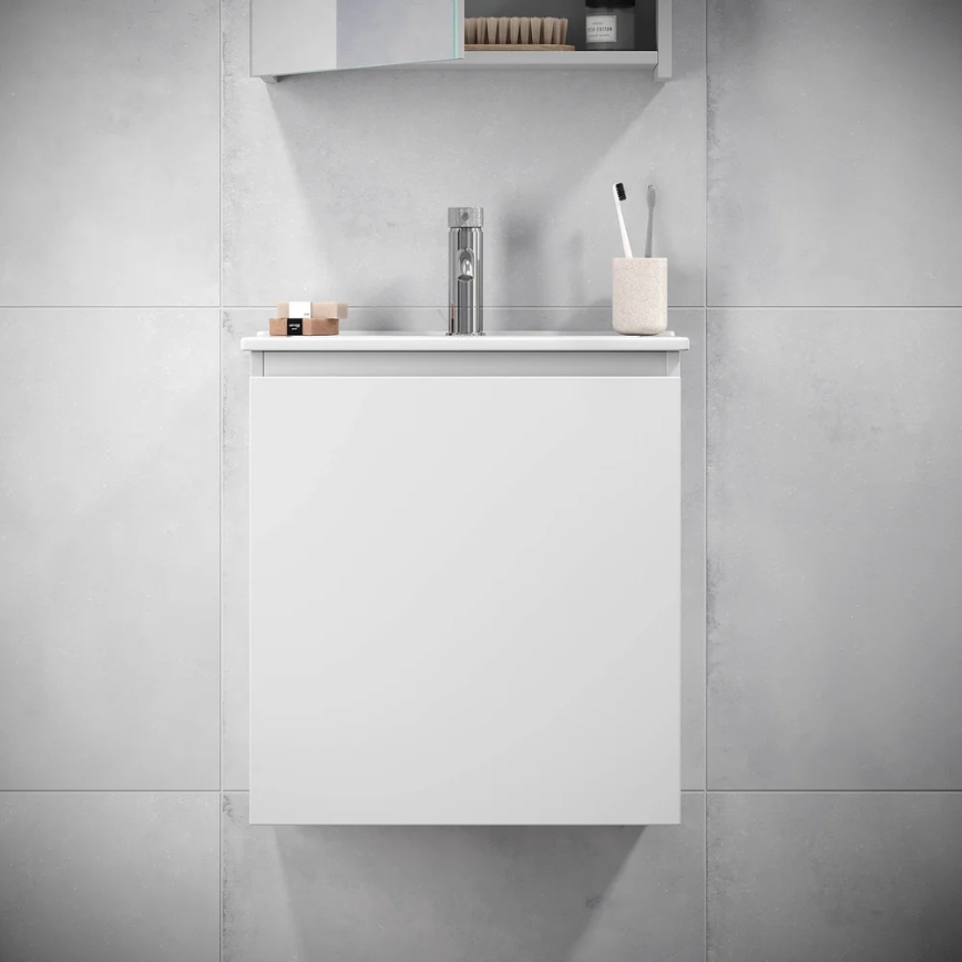 Dulap de baie cu lavoar KENWOOD 51x55x41 cm, alb
