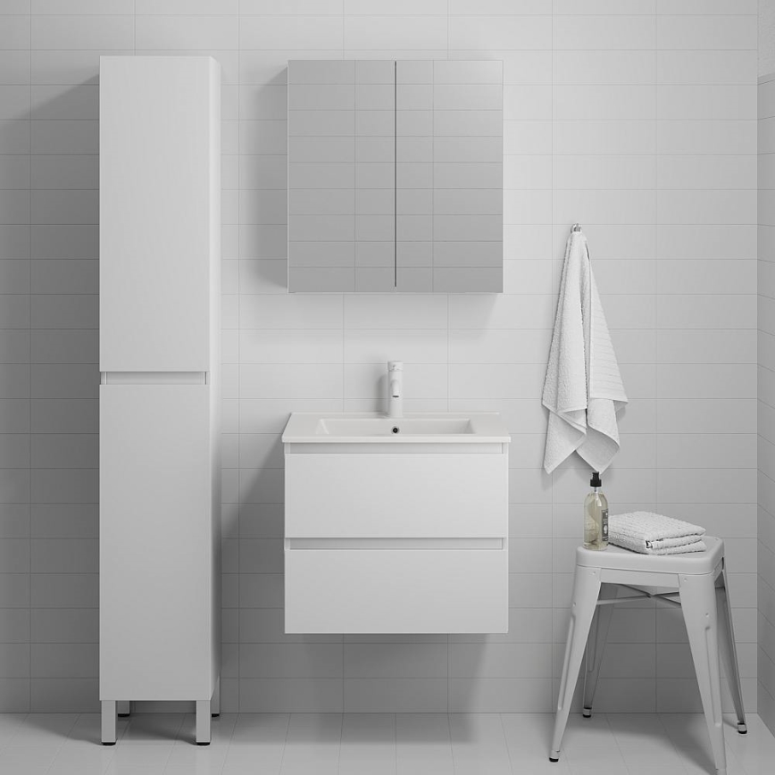 Dulap de baie cu lavoar KENWOOD, 61 cm, alb