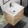 Dulap de baie cu lavoar KENWOOD 61 cm stejar/alb