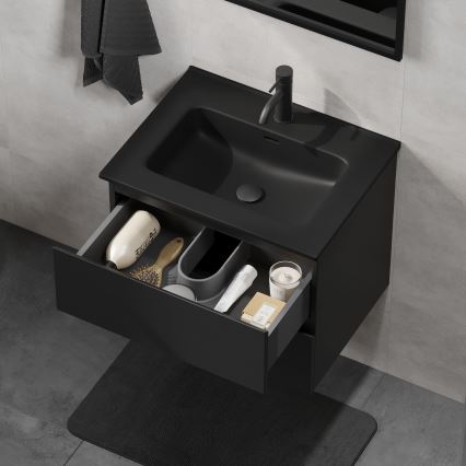Dulap de baie cu lavoar KENWOOD 61 x 52 x 45 cm, negru