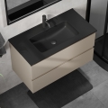 Dulap de baie cu lavoar KENWOOD, 91 cm, Marakesh/Negru