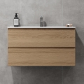 Dulap de baie cu lavoar KENWOOD, 91 x 50 x 45 cm, stejar