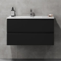 Dulap de baie cu lavoar KENWOOD 91x50x45 cm negru