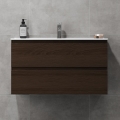 Dulap de baie cu lavoar KENWOOD 91x50x47 cm, nuc