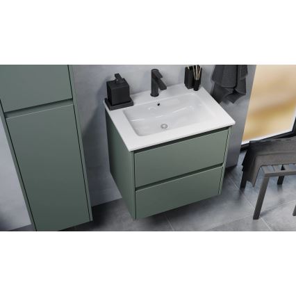 Dulap de baie cu lavoar MOLDE 60x55x46 cm, verde