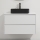 Dulap de baie cu lavoar TRONDHEIM/LJORDAL 90x57x46 cm alb/negru
