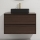 Dulap de baie cu lavoar TRONDHEIM/LJORDAL 90x57x46 cm nuc/negru