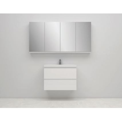 Dulap de baie cu oglindă Cersanit S590-030 MODUO 80x40 cm