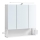Dulap de baie cu oglindă LED SKY, 70 x 70 x 16 cm, 230 V, alb