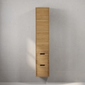 Dulap de baie GRIBSKOV, 175 cm, bej/stejar