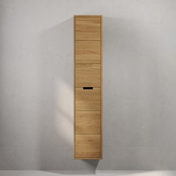 Dulap de baie GRIBSKOV, 175 cm, bej/stejar