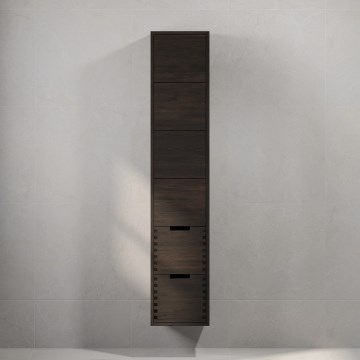 Dulap de baie GRIBSKOV, 175 cm, maro/stejar