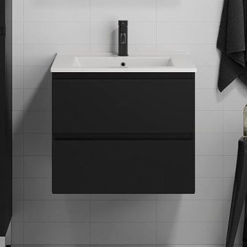 Dulap de baie KENWOOD cu lavoar, 61 x 52 x 47 cm, negru