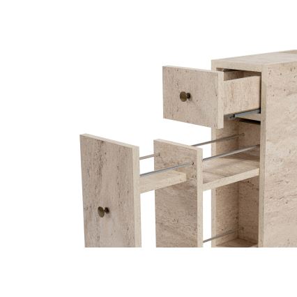 Dulap de baie MELODY, decor marmură bej