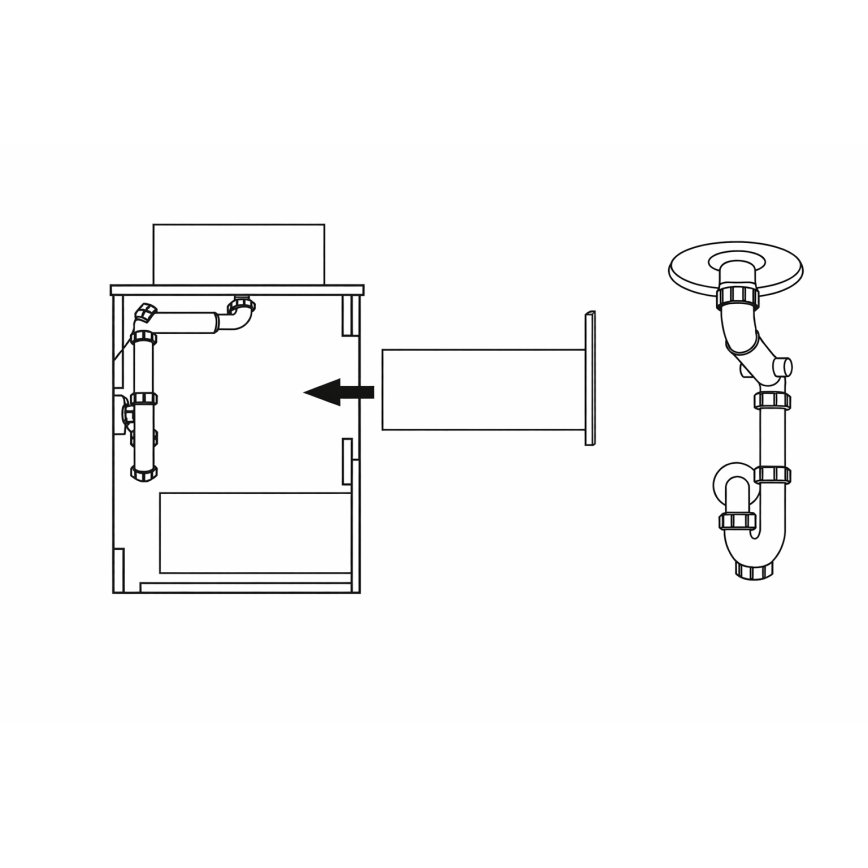 Dulap de baie TRONDHEIM pentru chiuvetă 60 cm, antracit