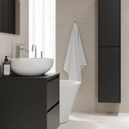 Dulap de baie TRONDHEIM pentru lavoar 60x57x46 cm, negru
