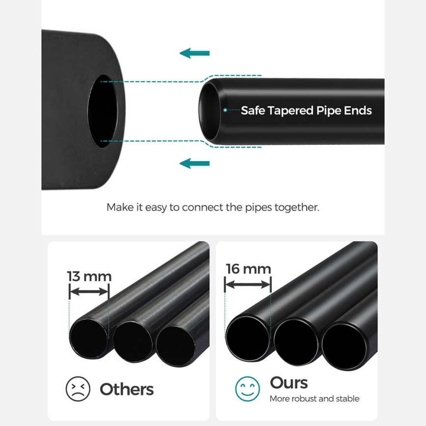 Dulap de depozitare MATIS 138x182 cm, cu polițe și bară pentru haine, negru