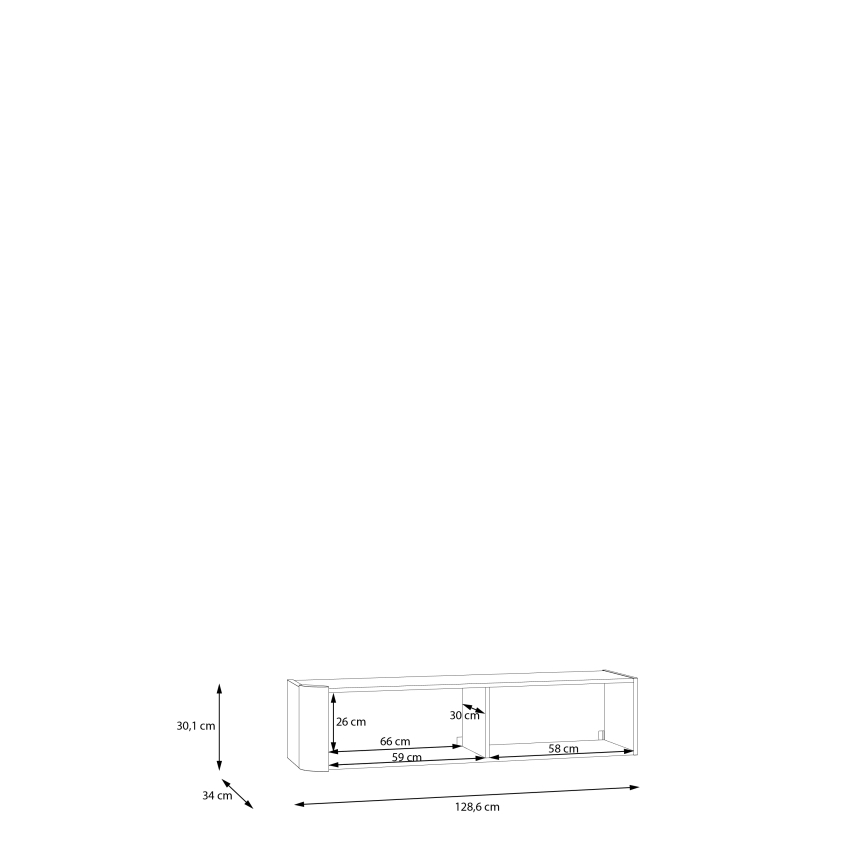 Dulap de perete INAR negru