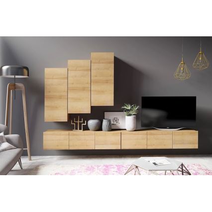 Dulap de perete PAVO 117x45 cm stejar auriu