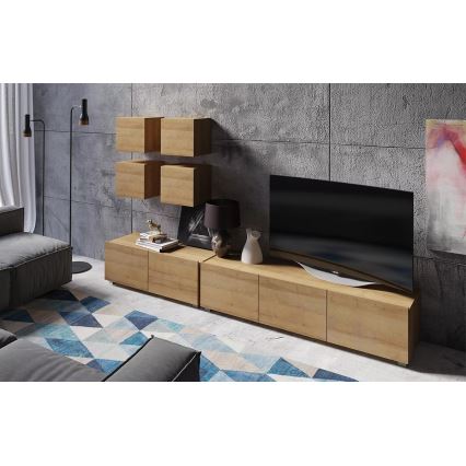 Dulap de perete PAVO 34x34 cm stejar auriu