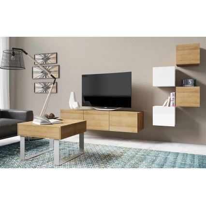 Dulap de perete PAVO 34x34 cm stejar auriu