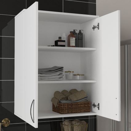 Dulap de perete pentru baie ZOE 90x70 cm alb