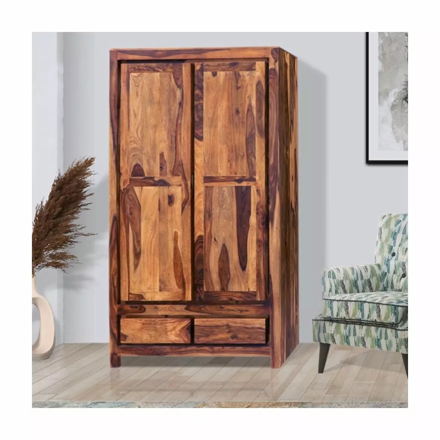 Dulap GANI 200x110 cm lemn masiv/palisandru
