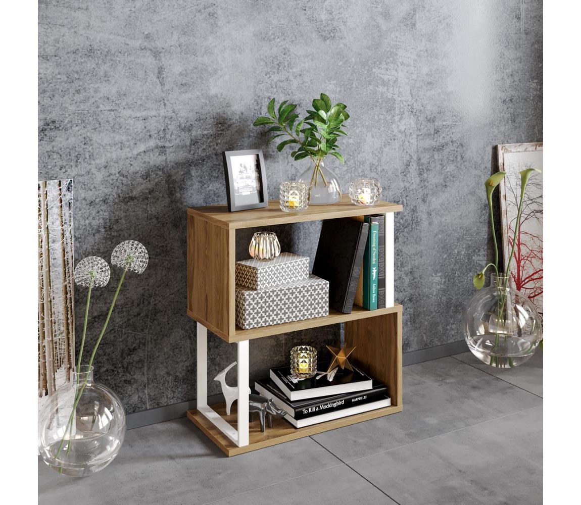 Dulap LIMA 64x60 cm alb/maro