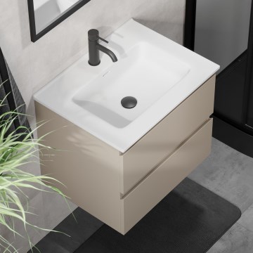 Dulap pentru baie cu chiuvetă KENWOOD 61x52x47 cm Marakesh/alb