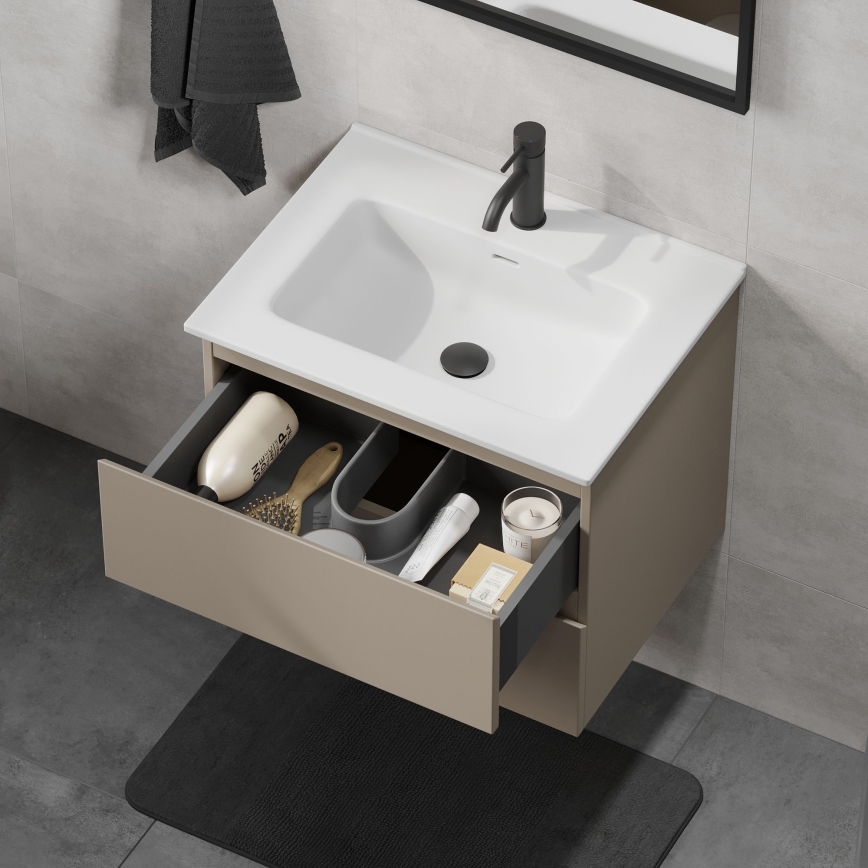 Dulap pentru baie cu chiuvetă KENWOOD 61x52x47 cm Marakesh/alb