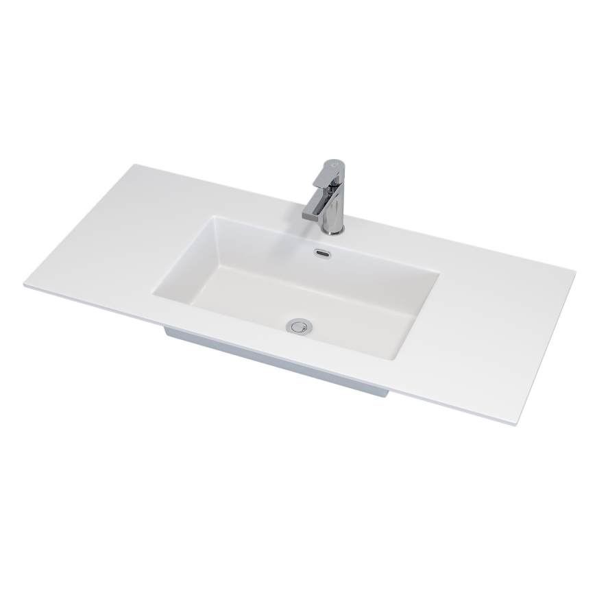 Dulap pentru baie cu lavoar HELSINKI, 100 cm, alb
