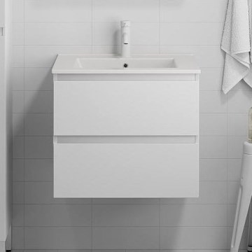 Dulap pentru baie cu lavoar KENWOOD 61x52x47 cm, alb