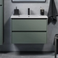 Dulap pentru baie cu lavoar MOLDE 80x55x46 cm verde