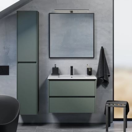 Dulap pentru baie cu lavoar MOLDE 80x55x46 cm verde