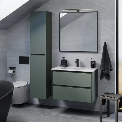 Dulap pentru baie cu lavoar MOLDE 80x55x46 cm verde