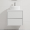 Dulap pentru baie cu lavoar TRONDHEIM/VIKEDAL 60x57x46 cm alb
