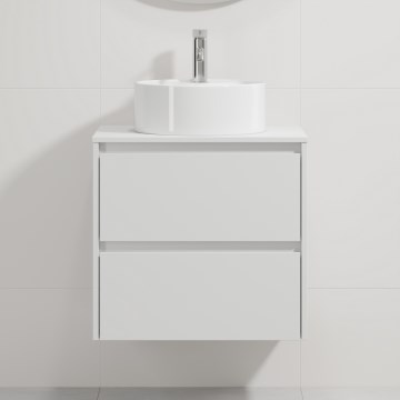 Dulap pentru baie cu lavoar TRONDHEIM/VIKEDAL 60x57x46 cm alb