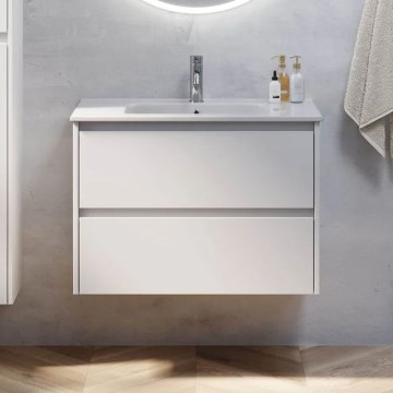Dulap pentru baie MOLDE cu lavoar, 80 x 55 x 46 cm, alb