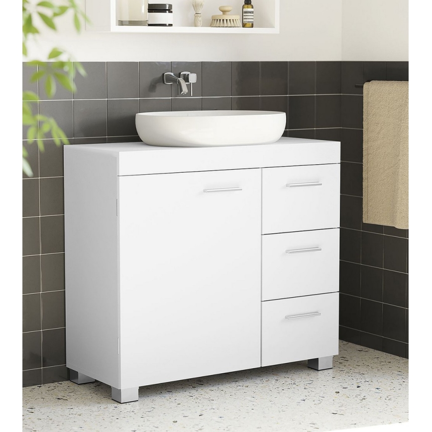 Dulap pentru baie NICO, alb