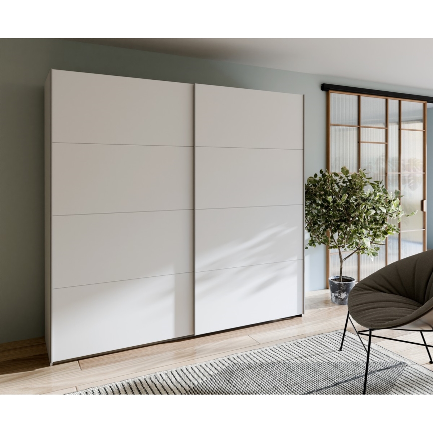 Dulap pentru haine KARO 220x210x61 cm, alb