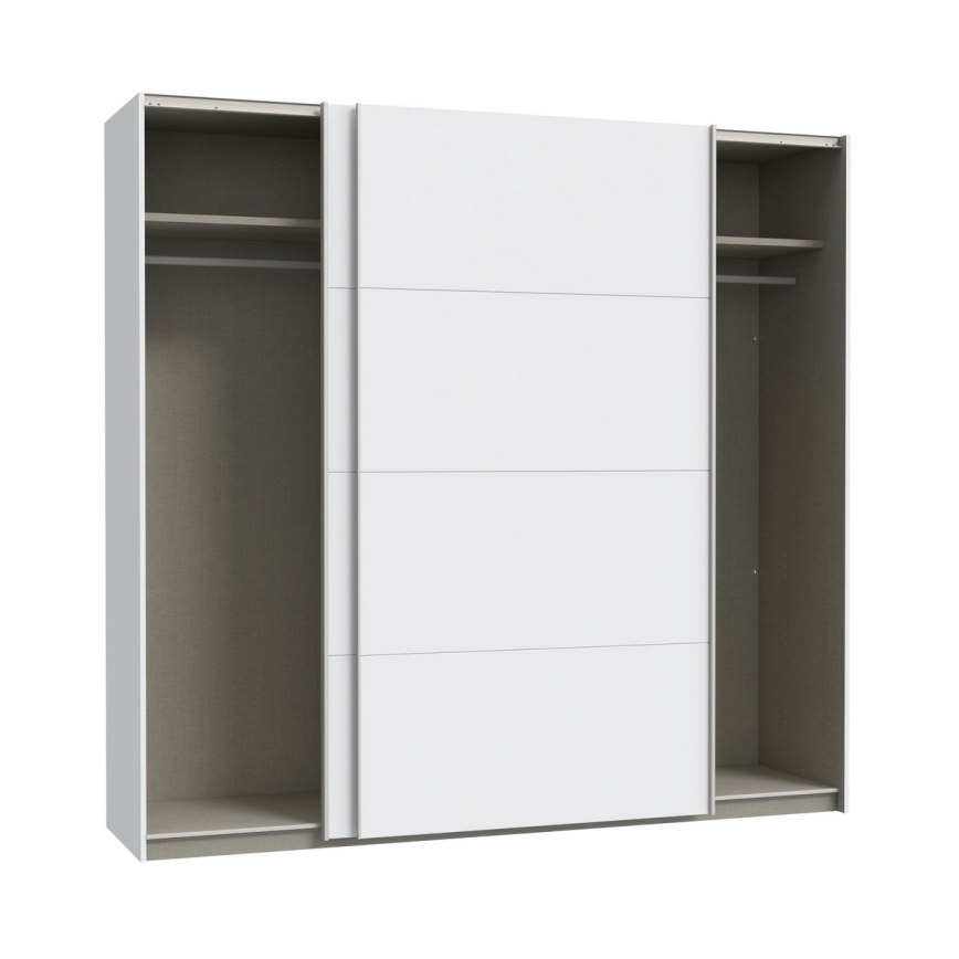 Dulap pentru haine KARO 220x210x61 cm, alb