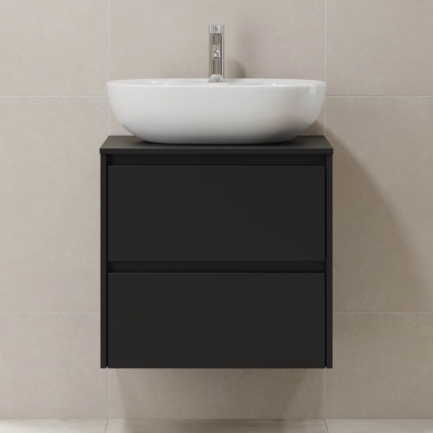 Dulap pentru lavoar TRONDHEIM 60 cm, negru