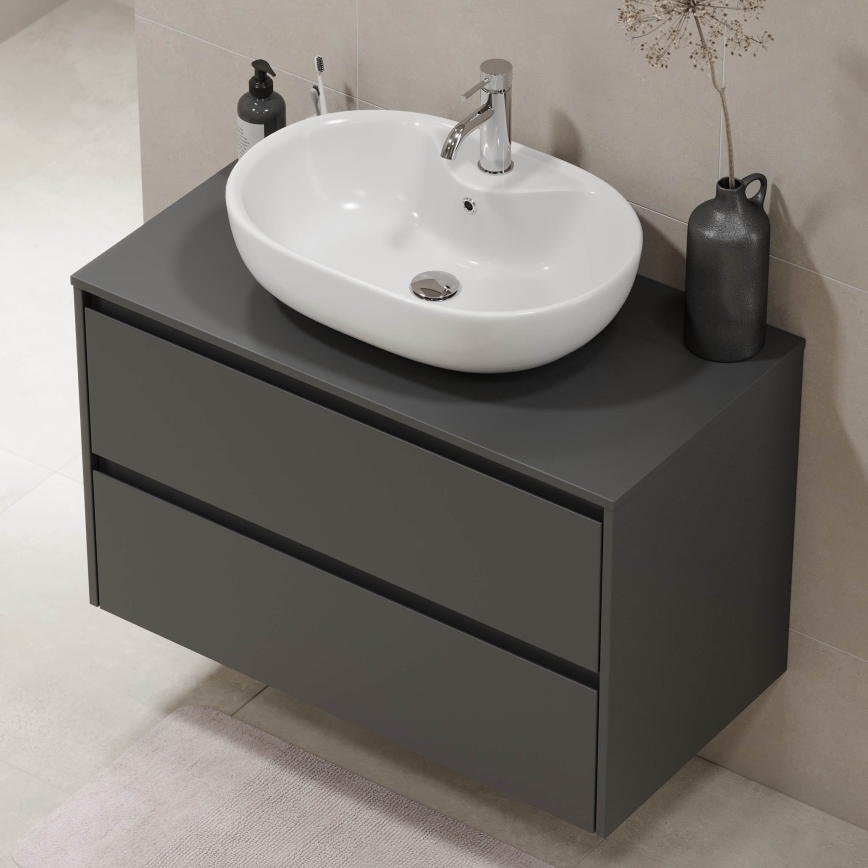 Dulap pentru lavoar TRONDHEIM 90x57x46 cm antracit