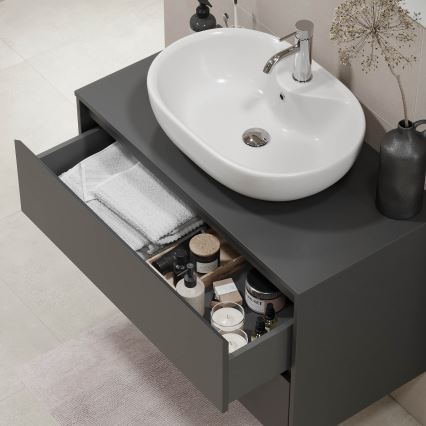 Dulap pentru lavoar TRONDHEIM 90x57x46 cm antracit