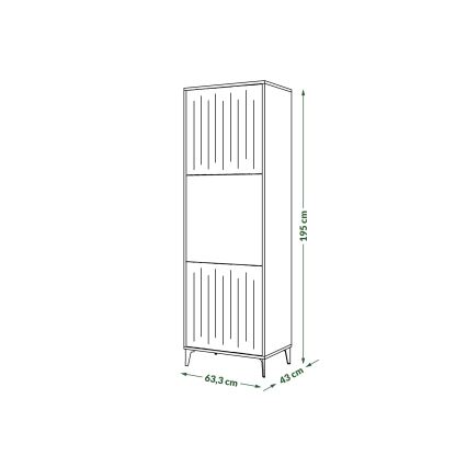 Dulap RONJA taupe/negru