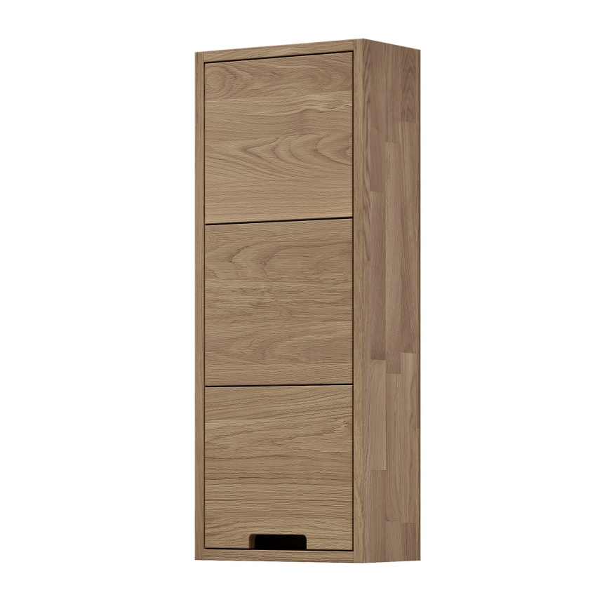 Dulap suspendat pentru baie GRIBSKOV, 90 cm, bej/stejar