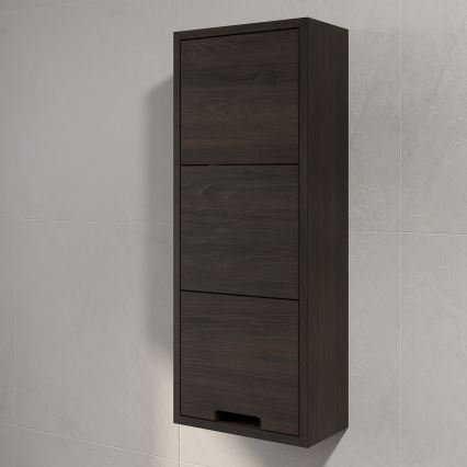 Dulap suspendat pentru baie GRIBSKOV, 90 cm, maro/stejar