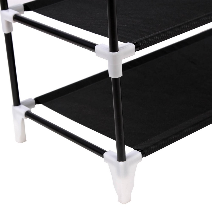 Dulap textil de depozitare MATIS 58x160 cm, cu polițe, negru