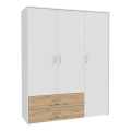 Dulap URO 152x190 cm stejar artisan/alb