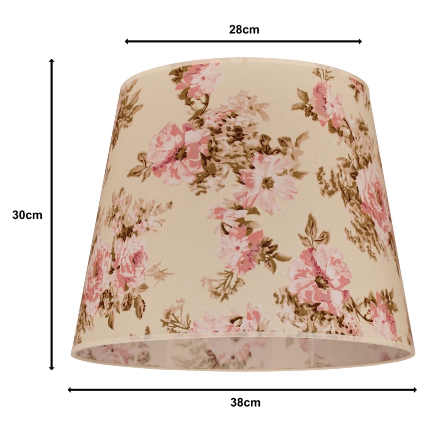 Duolla - Abajur pentru candelabru CLASSIC L E27 pr. 38 cm roz